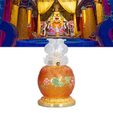 Buddhist Temple Flower Light Glazed Buddha Oil Lamp for Churches Temple Shops Sacrifices