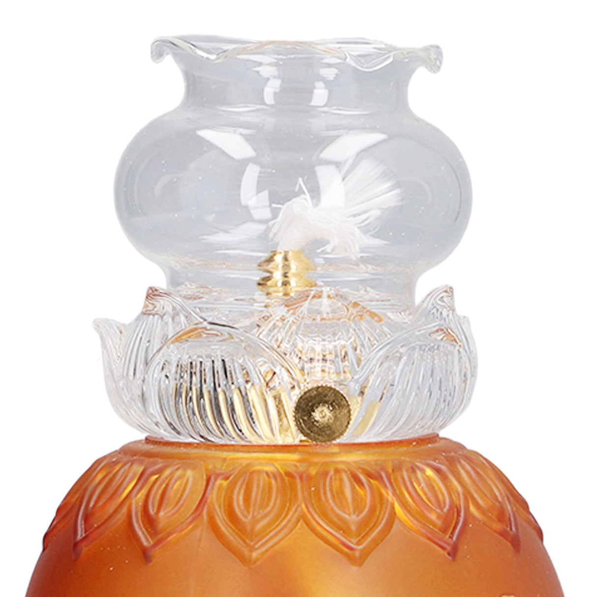 Buddhist Temple Flower Light Glazed Buddha Oil Lamp for Churches Temple Shops Sacrifices
