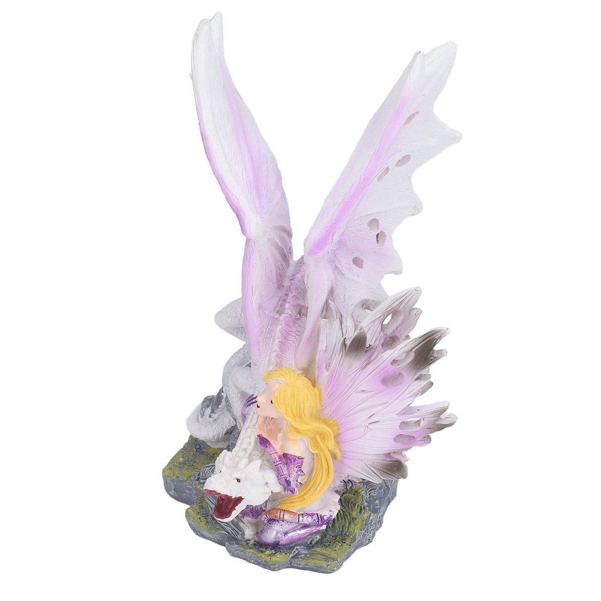 Dragon Girl Desktop Ornament Standing Sculpture Resin Bedroom Decoration Statue for Living Room Office