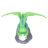 Resin Flying Dragon Statue Holding Ball Dragon Sculpture Decoration for Bedroom Study Room Garden Corridor Hallway - Front View