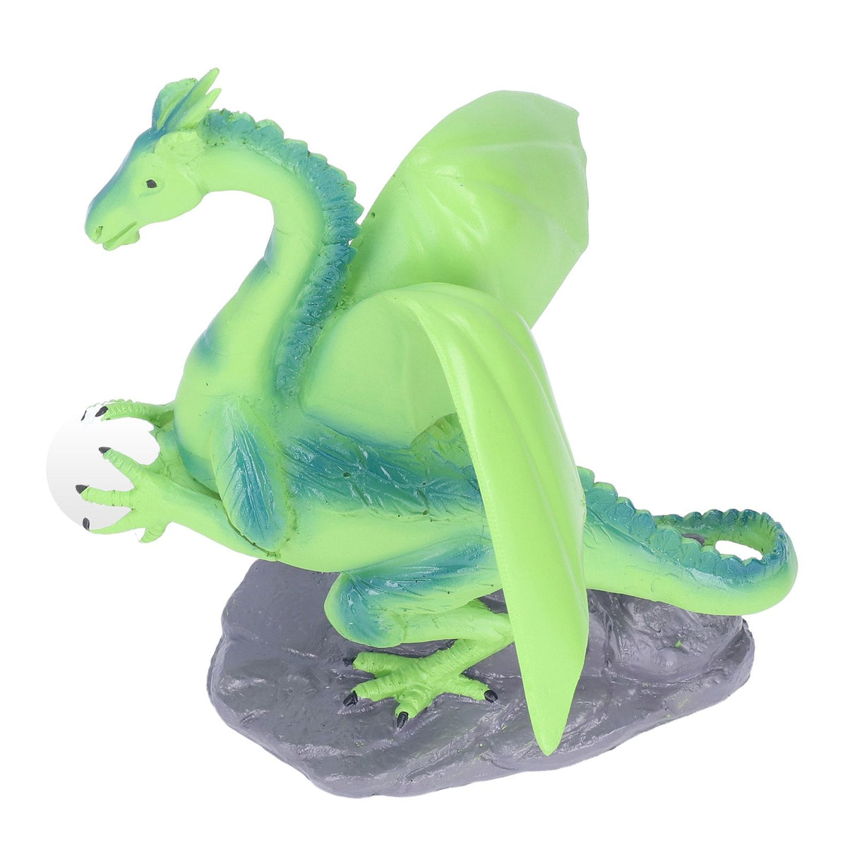 Resin Flying Dragon Statue Holding Ball Dragon Sculpture Decoration for Bedroom Study Room Garden Corridor Hallway
