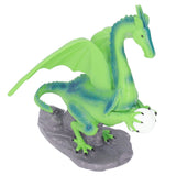 Resin Flying Dragon Statue Holding Ball Dragon Sculpture Decoration for Bedroom Study Room Garden Corridor Hallway - Close-Up Angle