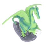 Resin Flying Dragon Statue Holding Ball Dragon Sculpture Decoration for Bedroom Study Room Garden Corridor Hallway