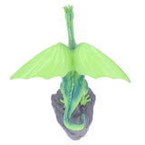 Resin Flying Dragon Statue Holding Ball Dragon Sculpture Decoration for Bedroom Study Room Garden Corridor Hallway - Extra Image