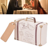 50 Sets Travel Themed Suitcase Shape Candy Boxes Party Favor Candy Box Vintage Kraft Paper Gift Bag for Wedding Birthday
