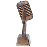 Music Award Trophy Synthetic Resin Decorative Microphone Tabletop Ornament for Home Singing Competition - Side View