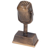 Music Award Trophy Synthetic Resin Decorative Microphone Tabletop Ornament for Home Singing Competition - Extra Image