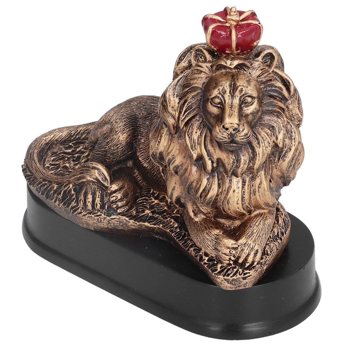 Lion Sculpture Decorative Lion Resin Statue for Home Decoration Farm Living Room Porch Christmas Ornament