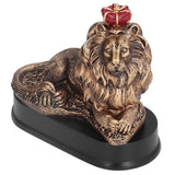 Lion Sculpture Decorative Lion Resin Statue for Home Decoration Farm Living Room Porch Christmas Ornament - Front View
