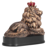 Lion Sculpture Decorative Lion Resin Statue for Home Decoration Farm Living Room Porch Christmas Ornament - Top-Down View