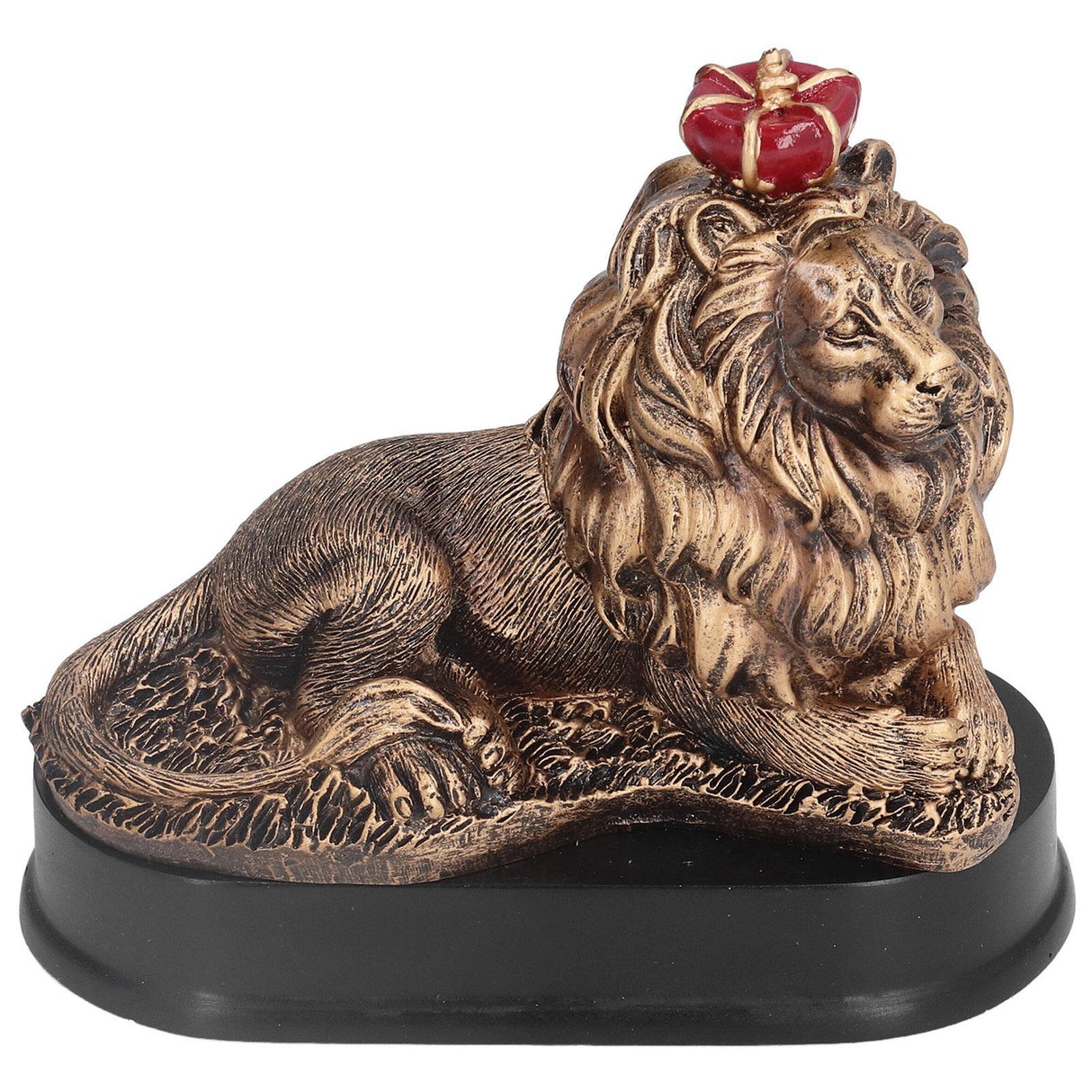 Lion Sculpture Decorative Lion Resin Statue for Home Decoration Farm Living Room Porch Christmas Ornament