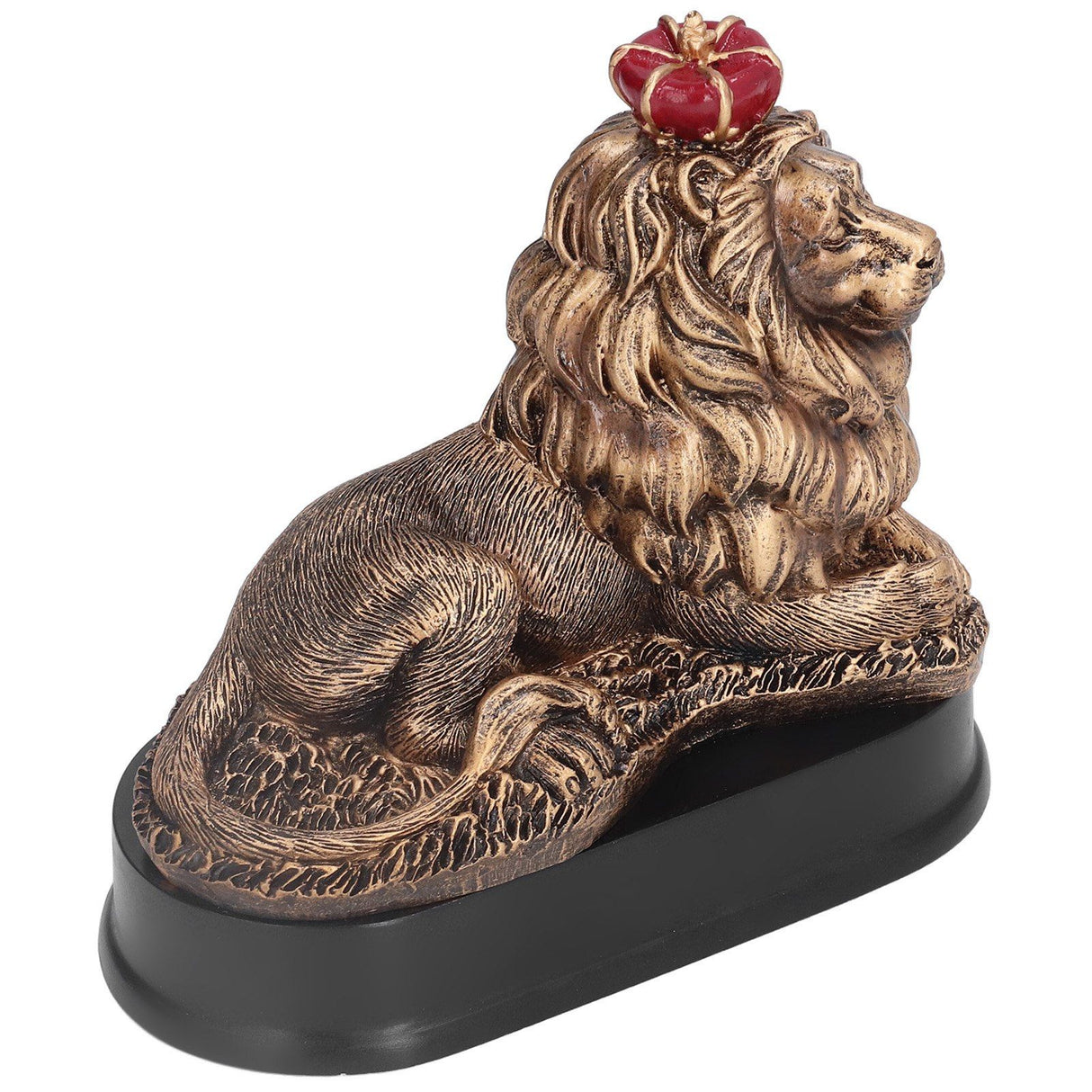 Lion Sculpture Decorative Lion Resin Statue for Home Decoration Farm Living Room Porch Christmas Ornament