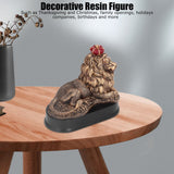 Lion Sculpture Decorative Lion Resin Statue for Home Decoration Farm Living Room Porch Christmas Ornament