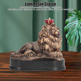 Lion Sculpture Decorative Lion Resin Statue for Home Decoration Farm Living Room Porch Christmas Ornament
