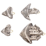 Resin Micro Landscape Small House Decoration Lifelike Shape Fish Aquarium Decor for Household - Top-Down View