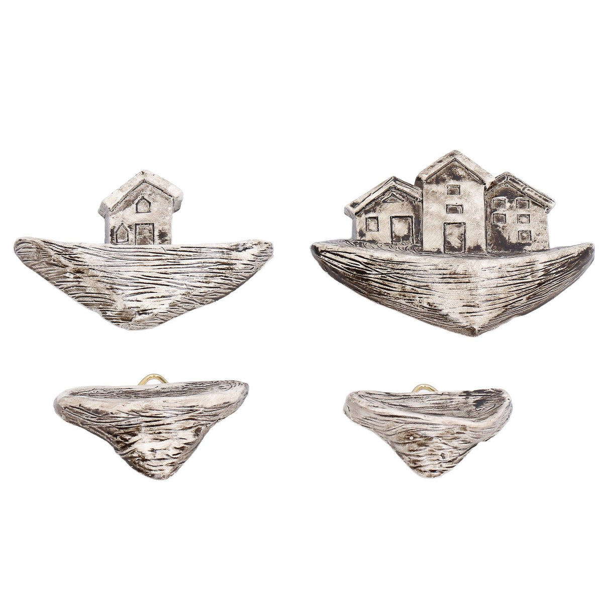 Resin Micro Landscape Small House Decoration Lifelike Shape Fish Aquarium Decor for Household