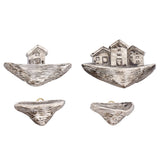 Resin Micro Landscape Small House Decoration Lifelike Shape Fish Aquarium Decor for Household - Rear View
