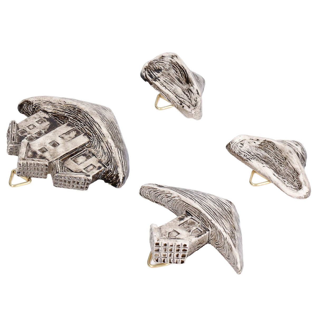 Resin Micro Landscape Small House Decoration Lifelike Shape Fish Aquarium Decor for Household