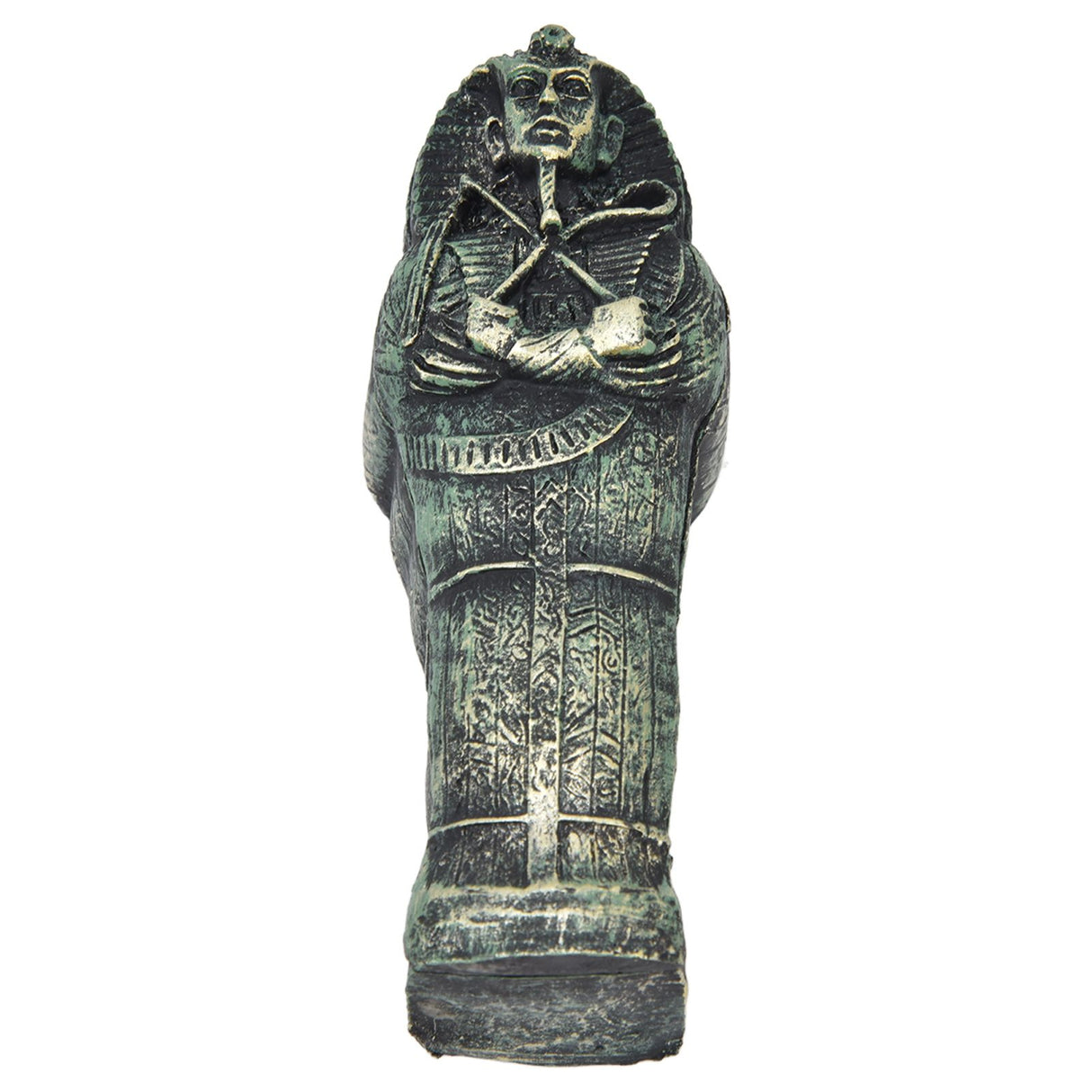 Mummy Coffin Decorations Aquarium Fish Tank Ornaments Landscape Skull Resin Skull Mummy Coffin Ornament