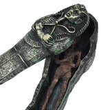Mummy Coffin Decorations Aquarium Fish Tank Ornaments Landscape Skull Resin Skull Mummy Coffin Ornament - Extra Image