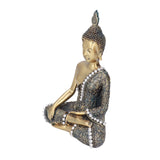 Buddha Ornament Resin Retro Small Decorative Desktop Sitting Buddha Statue for Home Office