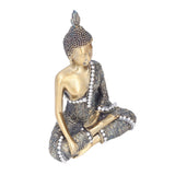 Buddha Ornament Resin Retro Small Decorative Desktop Sitting Buddha Statue for Home Office