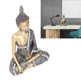 Buddha Ornament Resin Retro Small Decorative Desktop Sitting Buddha Statue for Home Office - Extra Image