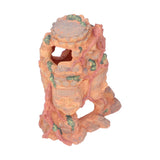 Reptile Shelter Resin Decorative Multipurpose Aquarium Buddha Ornament for Fish Tank Fountain - Rear View