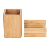 Pen Holder Sturdy Durable Environmentally Friendly Stationery Storage Organizer with Business Card Holder