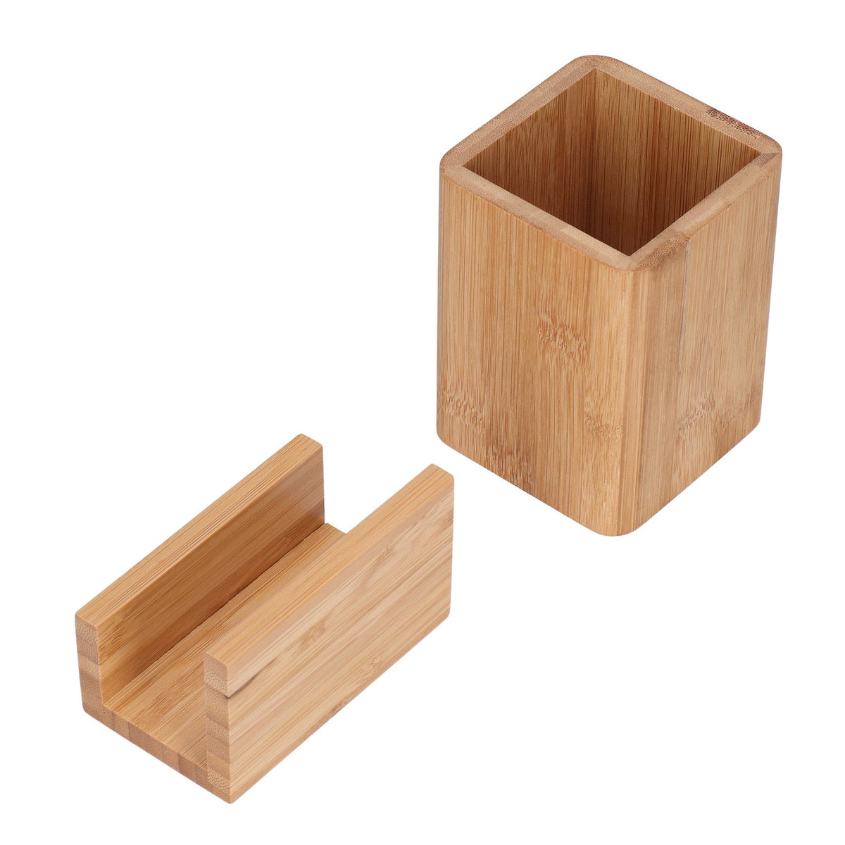 Pen Holder Sturdy Durable Environmentally Friendly Stationery Storage Organizer with Business Card Holder