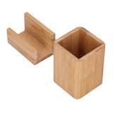Pen Holder Sturdy Durable Environmentally Friendly Stationery Storage Organizer with Business Card Holder