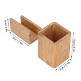 Pen Holder Sturdy Durable Environmentally Friendly Stationery Storage Organizer with Business Card Holder - Extra Image