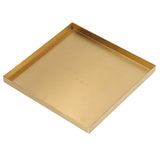 Gold Stainless Steel Tray Decorative Jewelry Dish Makeup Tray Organizer for Drink Breakfast Bars Restaurants