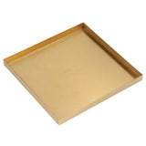 Gold Stainless Steel Tray Decorative Jewelry Dish Makeup Tray Organizer for Drink Breakfast Bars Restaurants