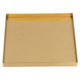 Gold Stainless Steel Tray Decorative Jewelry Dish Makeup Tray Organizer for Drink Breakfast Bars Restaurants