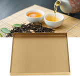 Gold Stainless Steel Tray Decorative Jewelry Dish Makeup Tray Organizer for Drink Breakfast Bars Restaurants