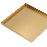 Gold Stainless Steel Tray Decorative Jewelry Dish Makeup Tray Organizer for Drink Breakfast Bars Restaurants - Extra Image