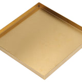 Gold Stainless Steel Tray Decorative Jewelry Dish Makeup Tray Organizer for Drink Breakfast Bars Restaurants