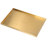 Modern Metal Gold Plate Rectangle Storage Tray Cosmetic Jewelry Display Stainless Steel Tray - Extra Image