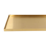Modern Metal Gold Plate Rectangle Storage Tray Cosmetic Jewelry Display Stainless Steel Tray - Extra Image