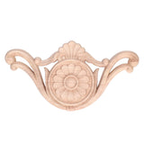 Wood Applique Easy Installation Durable Natural Eco Friendly Classic Exquisite Pattern Wood Carving AppliqueType One
