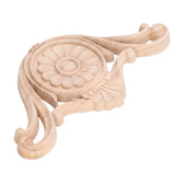 Wood Applique Easy Installation Durable Natural Eco Friendly Classic Exquisite Pattern Wood Carving AppliqueType One