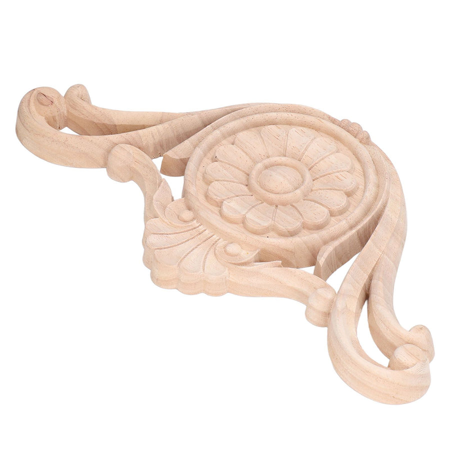 Wood Applique Easy Installation Durable Natural Eco Friendly Classic Exquisite Pattern Wood Carving AppliqueType One
