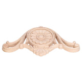 Wood Applique Easy Installation Durable Natural Eco Friendly Classic Exquisite Pattern Wood Carving AppliqueType One - Low Angle