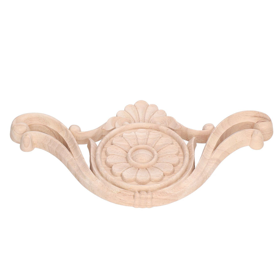 Wood Applique Easy Installation Durable Natural Eco Friendly Classic Exquisite Pattern Wood Carving AppliqueType One