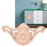 Wood Applique Easy Installation Durable Natural Eco Friendly Classic Exquisite Pattern Wood Carving AppliqueType One