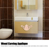 Wood Applique Easy Installation Durable Natural Eco Friendly Classic Exquisite Pattern Wood Carving AppliqueType One