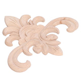 Wood Applique Easy Installation Durable Natural Eco Friendly Classic Exquisite Pattern Wood Carving AppliqueType Two - Extra Image