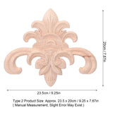Wood Applique Easy Installation Durable Natural Eco Friendly Classic Exquisite Pattern Wood Carving AppliqueType Two - Extra Image