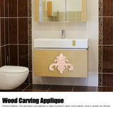 Wood Applique Easy Installation Durable Natural Eco Friendly Classic Exquisite Pattern Wood Carving AppliqueType Two